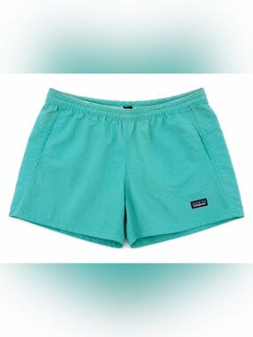 Patagonia Women’s Baggies Shorts Teal Green Drawstring Size S